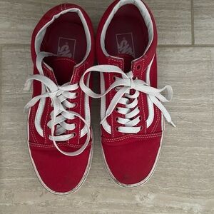 Old School Red Vans